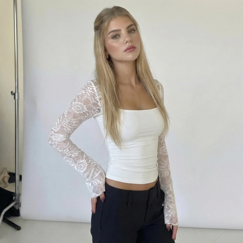 MARA LACE SCULPT TOP
