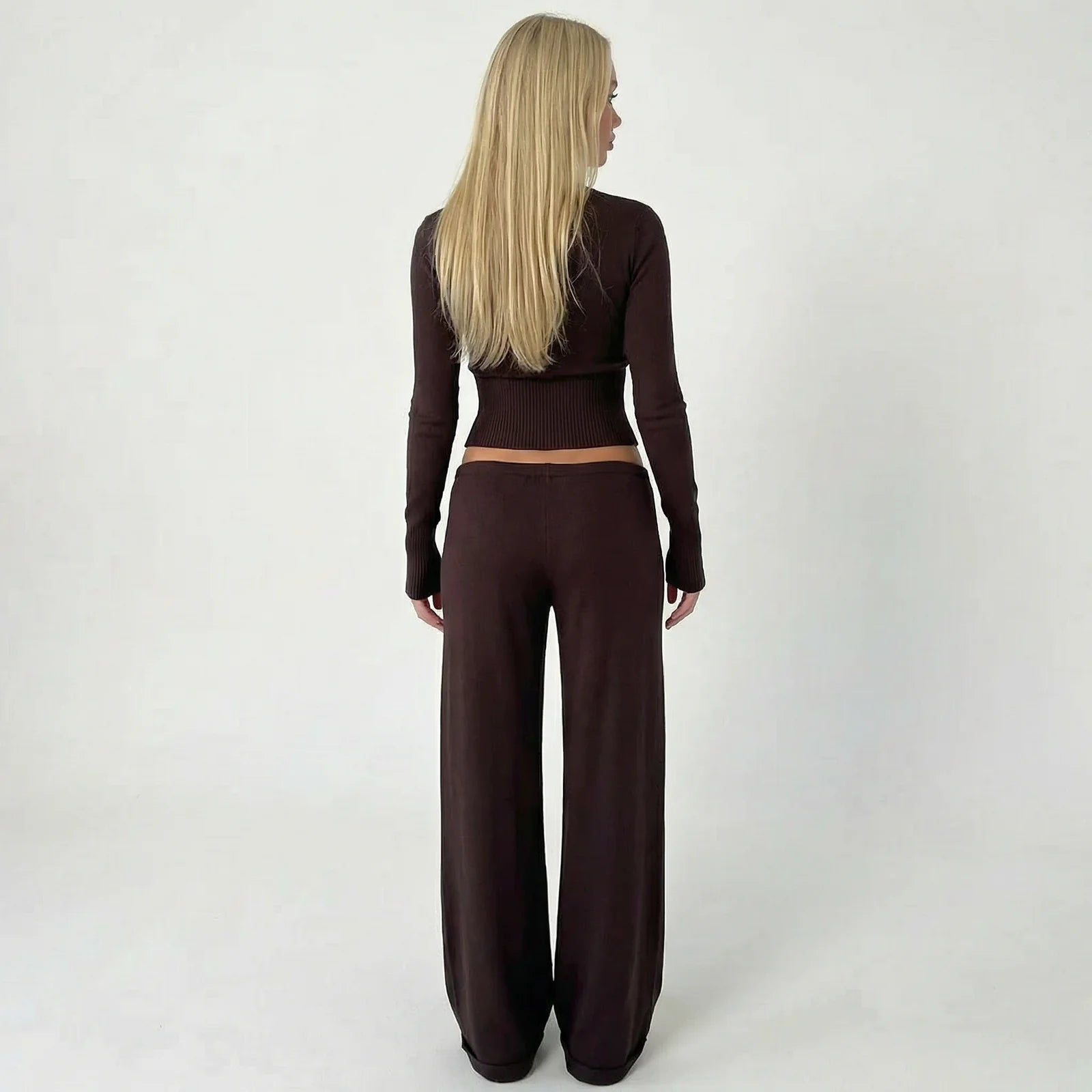 AURA BUTTON KNIT SET