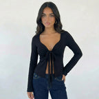 MARA TIE-FRONT TOP