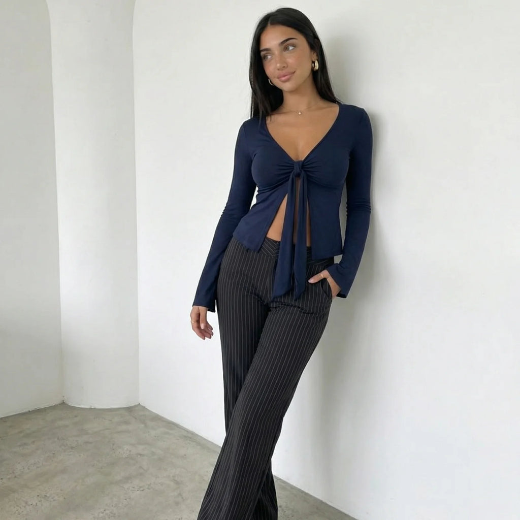 MARA TIE-FRONT TOP