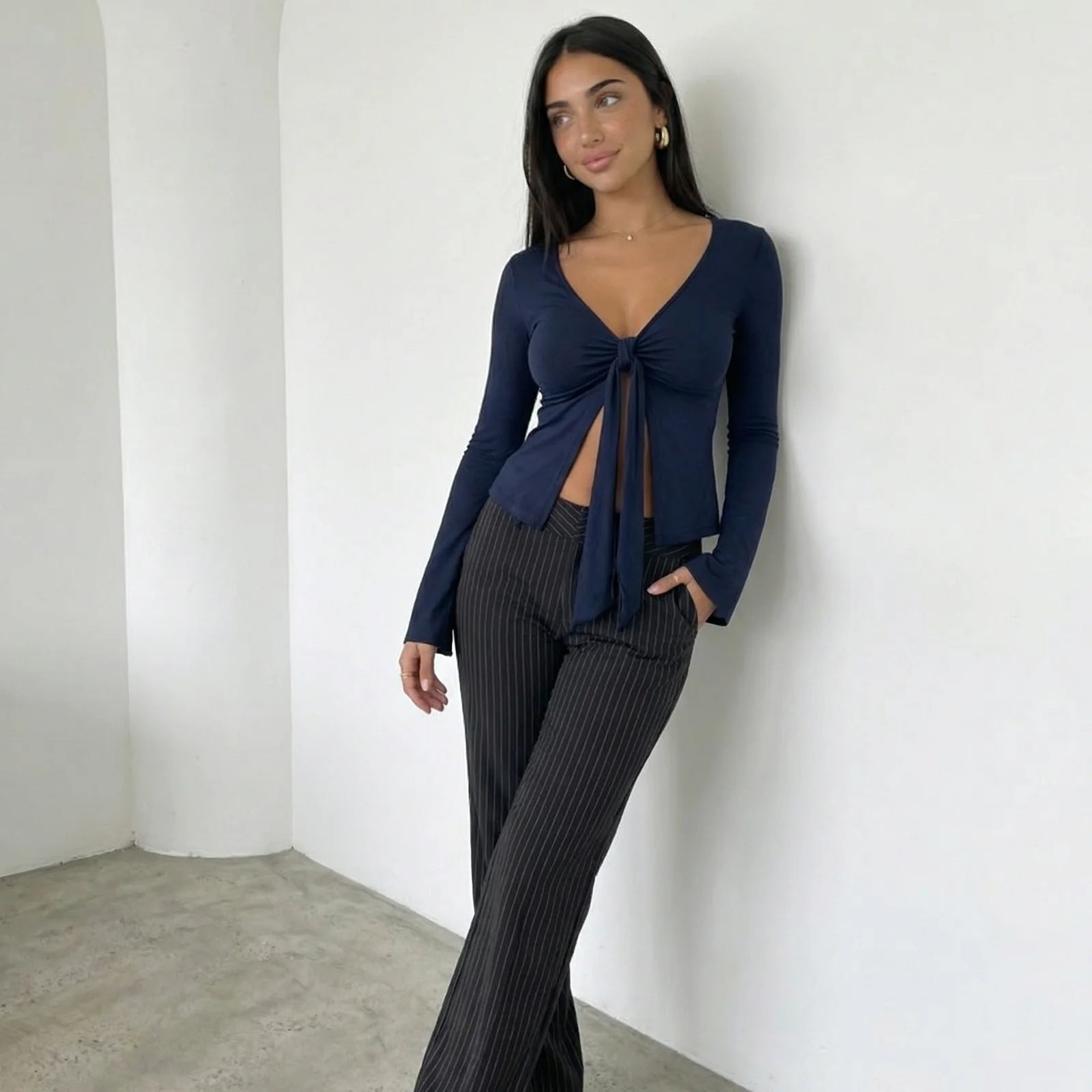 MARA TIE-FRONT TOP