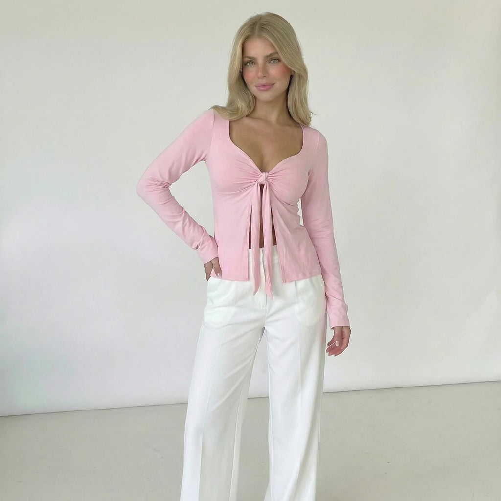 MARA TIE-FRONT TOP