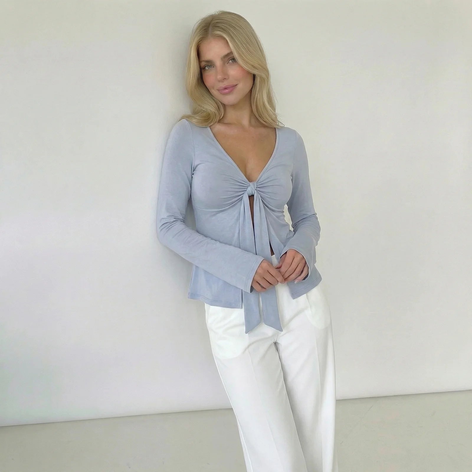 MARA TIE-FRONT TOP